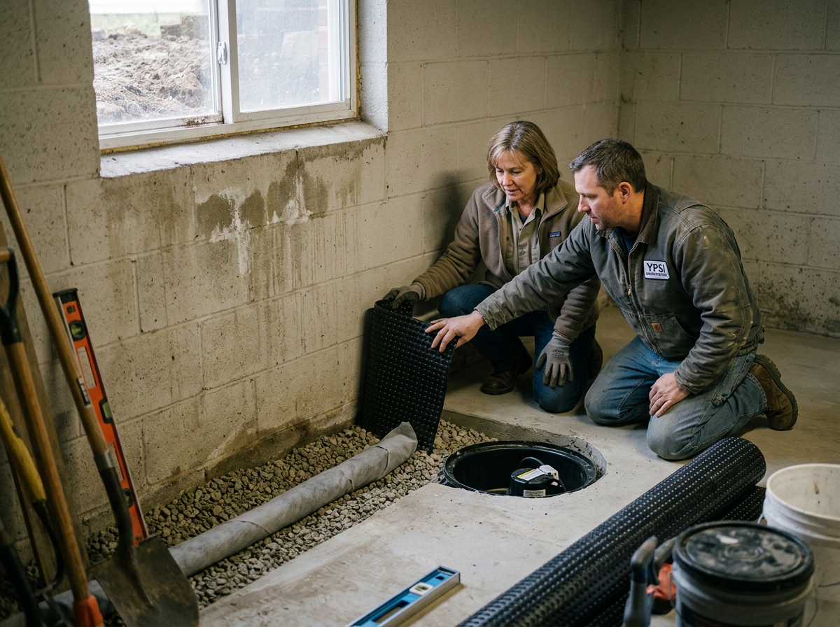 Protecting Foundation Walls from Groundwater in Ypsilanti