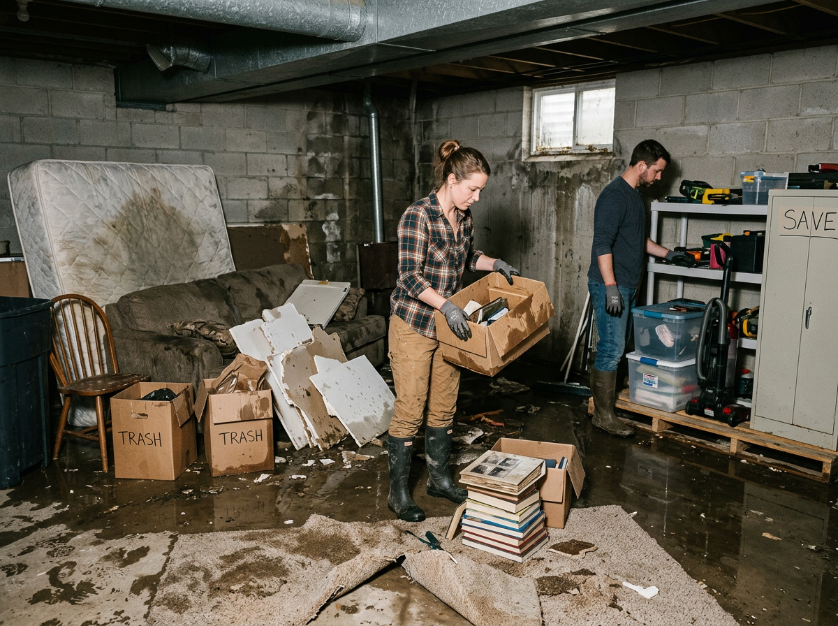 What to Save and Discard After Basement Flooding in Ypsilanti