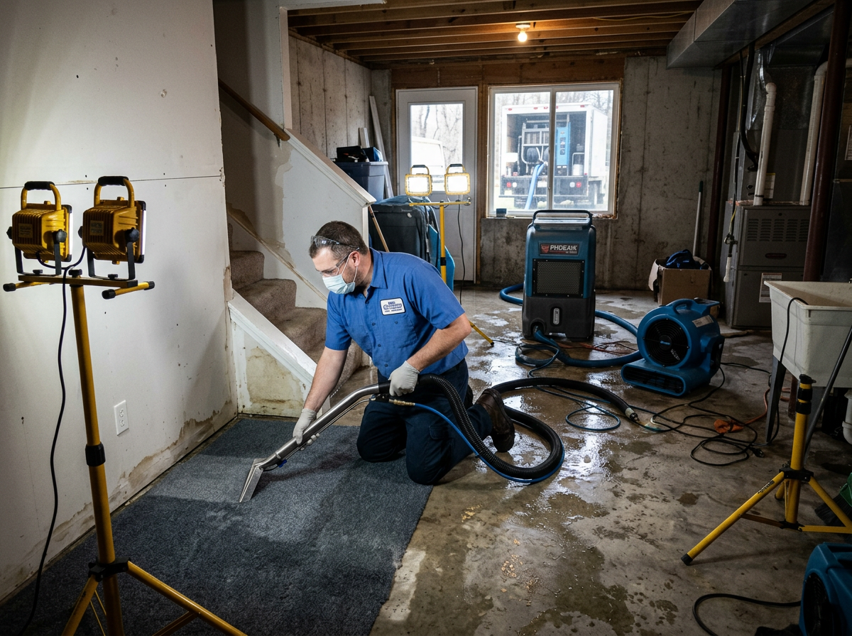 water damage restoration in Wixom
